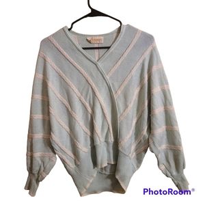 VIVANTI, blue striped slouch sweater 💙